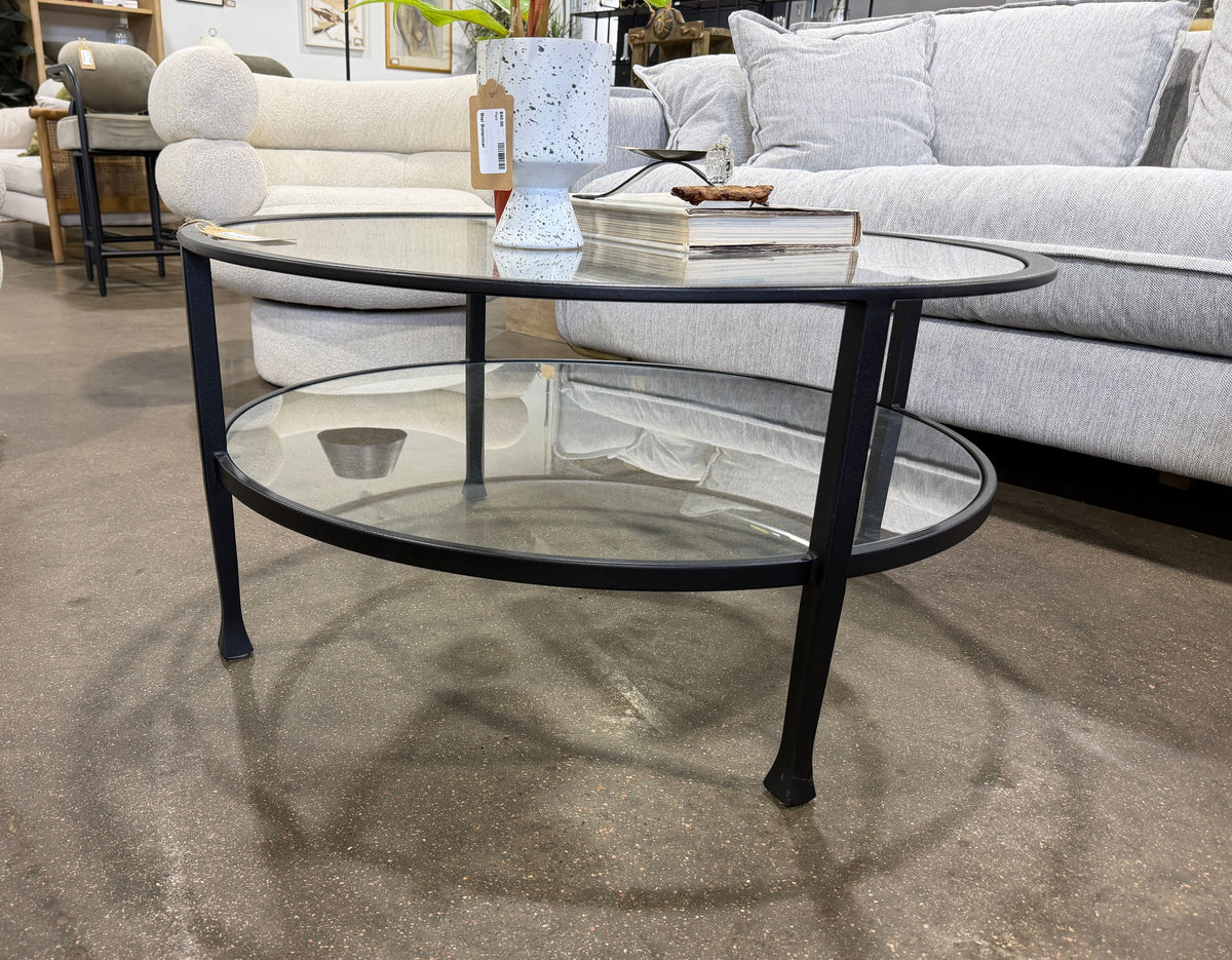 Round Glass Coffee Table - Image 6
