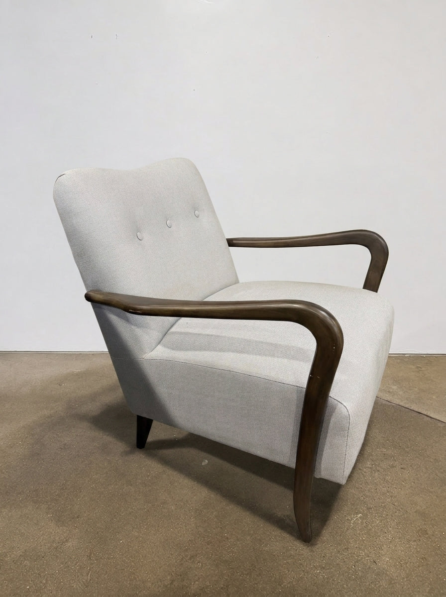 Soho Home Holland Arm Chair - Grey Linen - Image 1