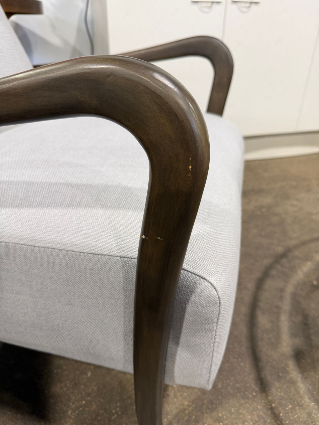 Soho Home Holland Arm Chair - Grey Linen - Image 6
