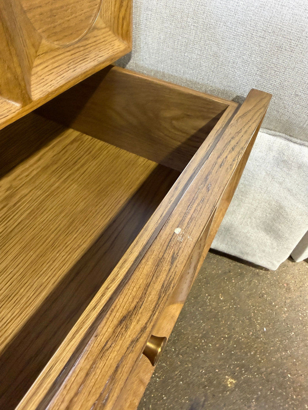 Soho Home Marcel Bedside Table - Medium Oak - Image 6
