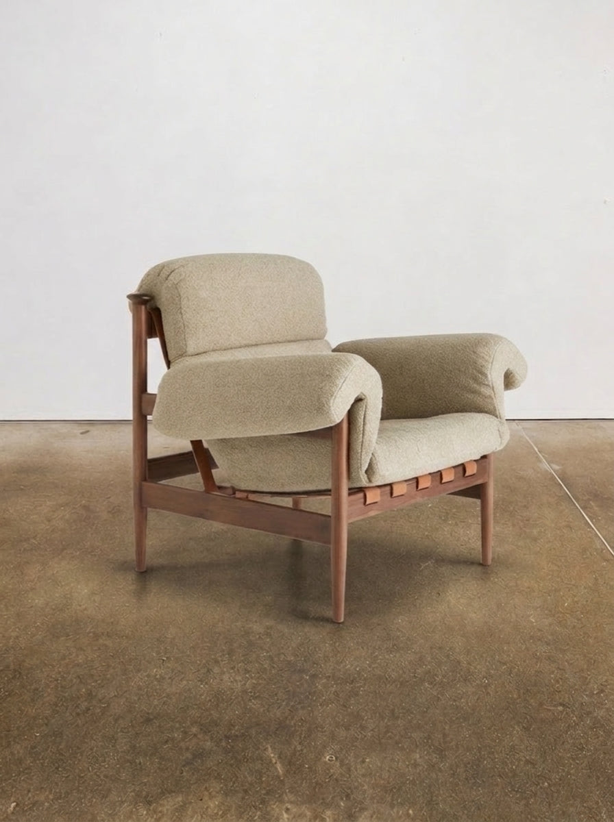 Otis Armchair - Italian Boucle Mushroom - Image 1