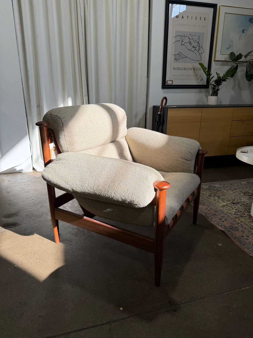 Otis Armchair - Italian Boucle Mushroom - Image 2