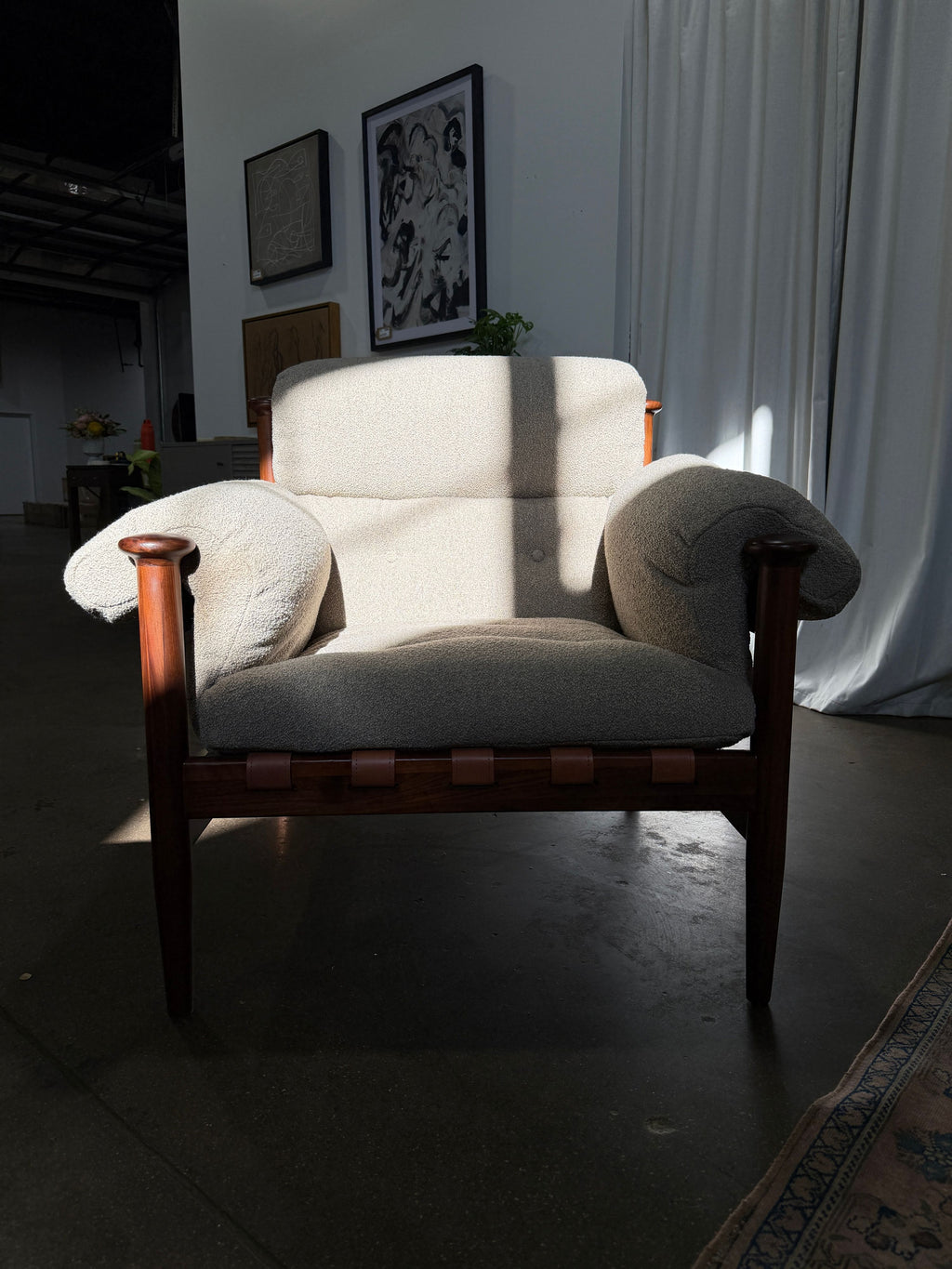 Otis Armchair - Italian Boucle Mushroom - Image 3