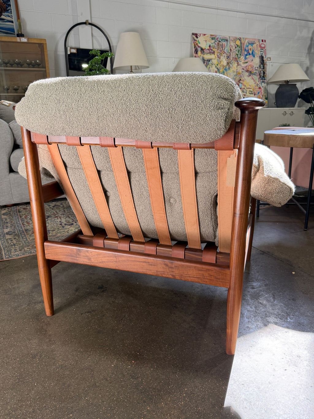 Otis Armchair - Italian Boucle Mushroom - Image 5
