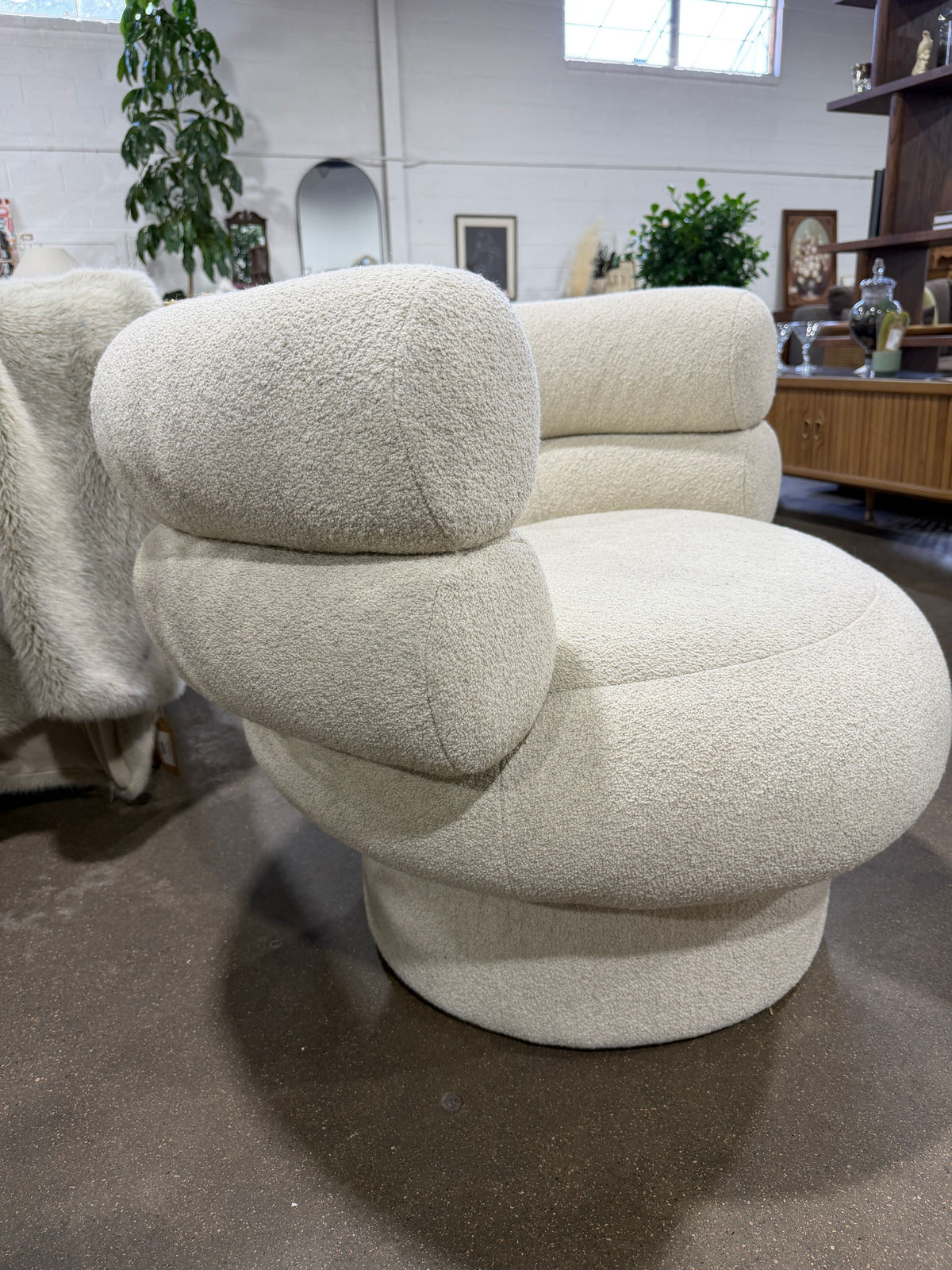 Rolland Armchair - Italian Boucle Ecru - Image 6