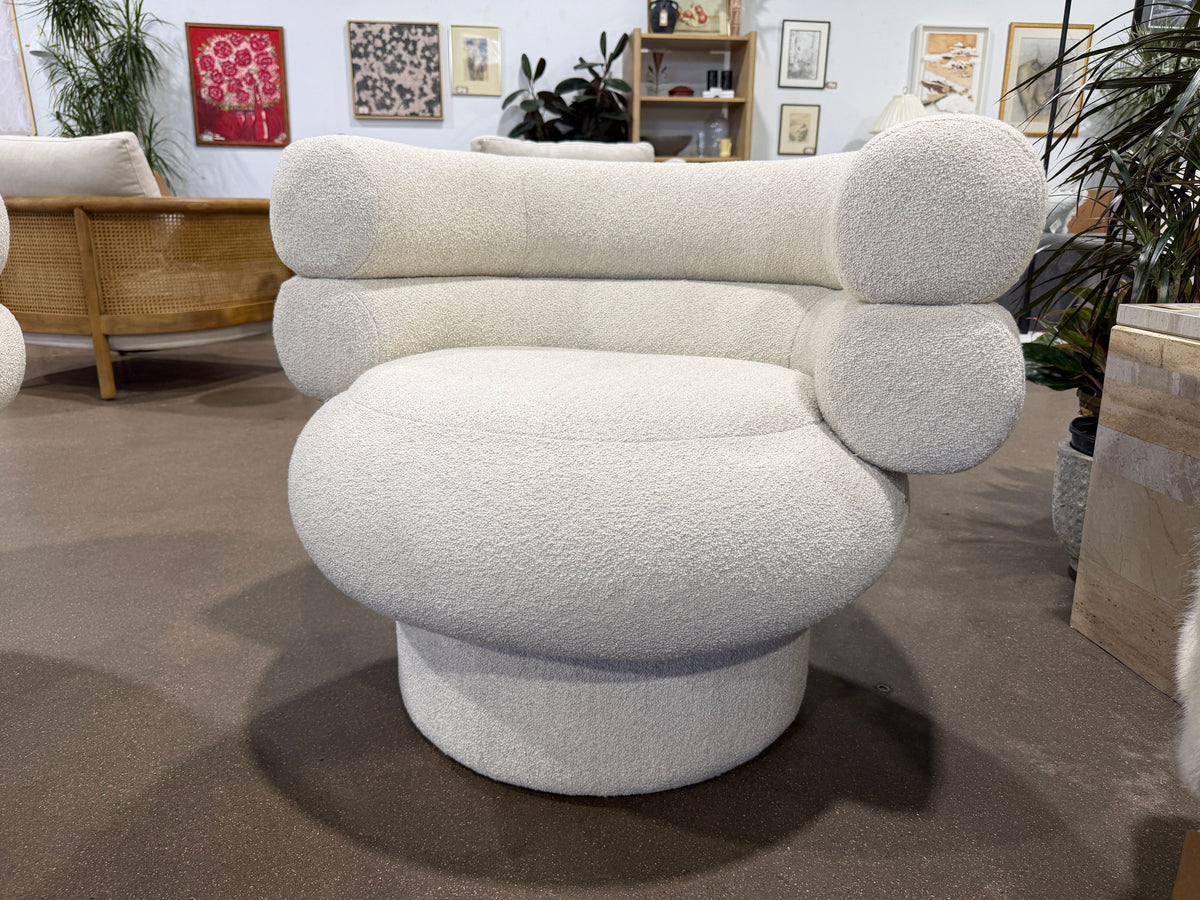 Rolland Armchair - Italian Boucle Ecru - Image 7