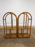 Vintage Mid-Century Oak Etagere Bookshelf - Image 1